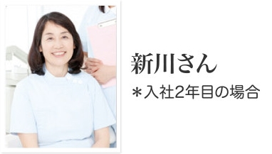 新川さん ＊入社2年目の場合